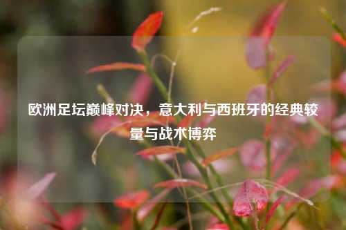 欧洲足坛巅峰对决，意大利与西班牙的经典较量与战术博弈