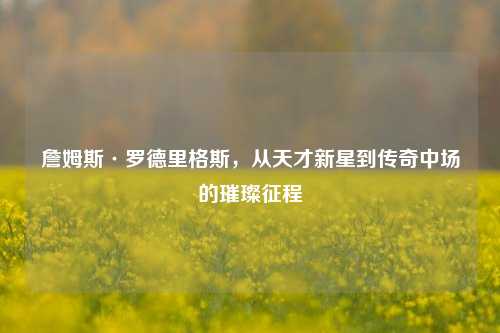 詹姆斯·罗德里格斯，从天才新星到传奇中场的璀璨征程