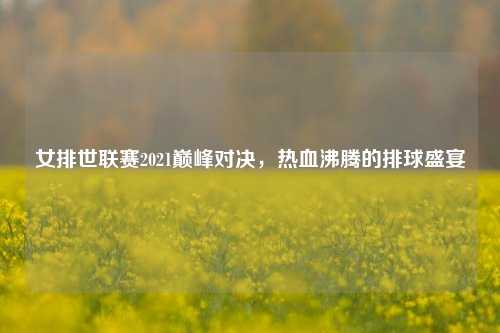 女排世联赛2021巅峰对决,热血沸腾的排球盛宴