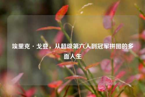 埃里克·戈登，从超级第六人到冠军拼图的多面人生