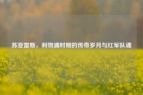 苏亚雷斯,利物浦时期的传奇岁月与红军队魂