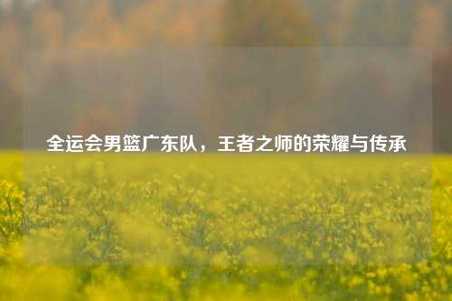 全运会男篮广东队,王者之师的荣耀与传承
