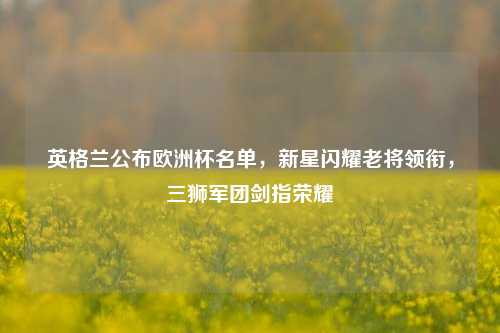 英格兰公布欧洲杯名单,新星闪耀老将领衔,三狮军团剑指荣耀