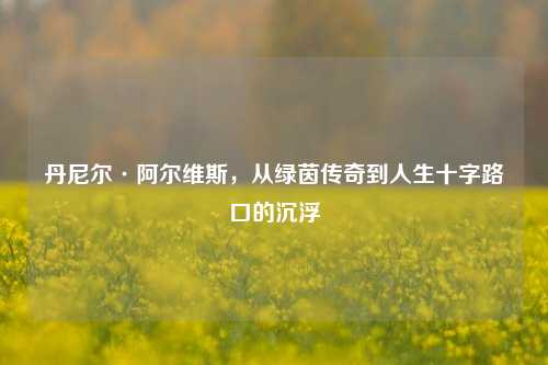 丹尼尔·阿尔维斯,从绿茵传奇到人生十字路口的沉浮