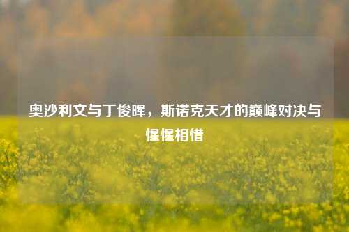 奥沙利文与丁俊晖,斯诺克天才的巅峰对决与惺惺相惜