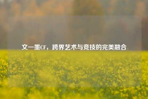 文一墨CF，跨界艺术与竞技的完美融合