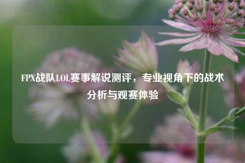 FPX战队LOL赛事解说测评,专业视角下的战术分析与观赛体验