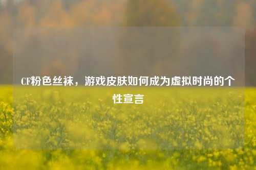 CF粉色丝袜，游戏皮肤如何成为虚拟时尚的个性宣言