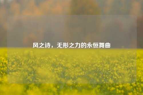 风之诗,无形之力的永恒舞曲