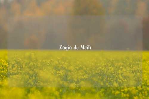 Zúqiú de Mèilì
