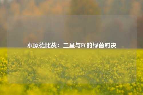 水原德比战:三星与FC的绿茵对决