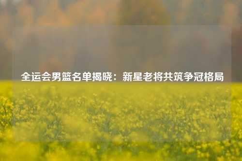  全运会男篮名单揭晓：新星老将共筑争冠格局